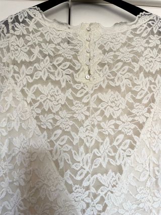 Abito da sposa Rosemunde pizzo bianco Tg M