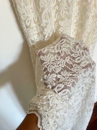 Abito da sposa Rosemunde pizzo bianco Tg M