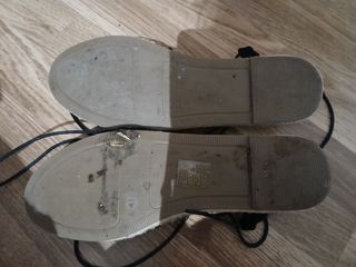 Sandalias mujer negras y blancas Talla 41 uso 1 ve