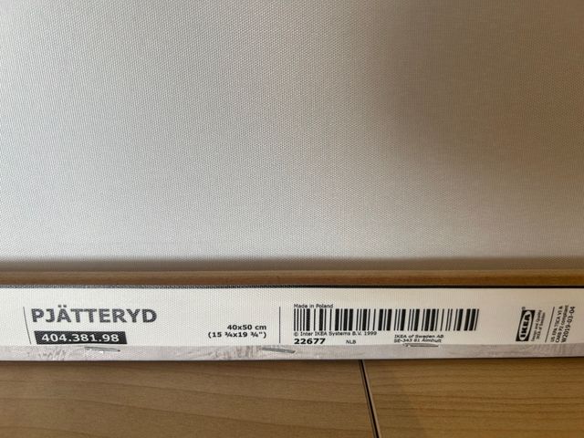 Lienzo abstracto IKEA Pjätteryd 40x50