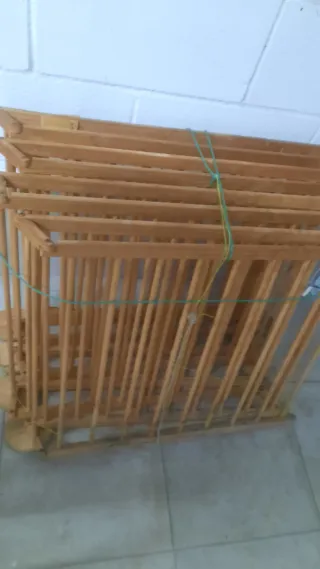 Parque infantil madera plegable