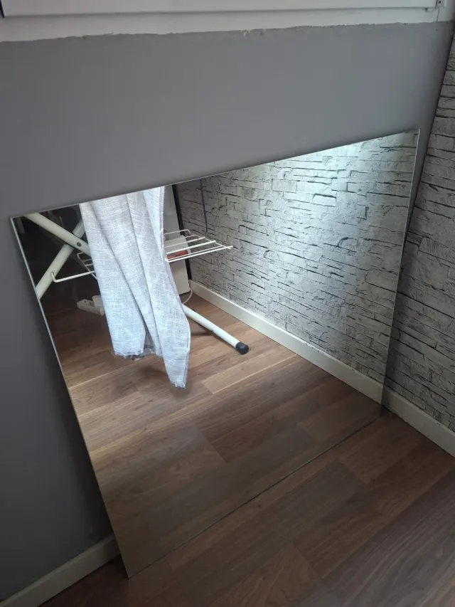 Espejo liso cuadrado de cristal