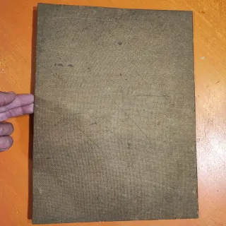 Olio su cartone 1900 Monte bianco.