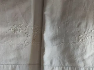 Lenzuola matrimoniali antiche ricamate