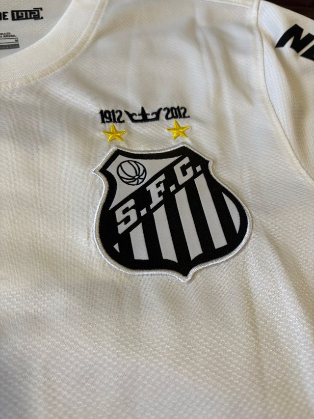 Camiseta Santos Nike Blanca Naranja