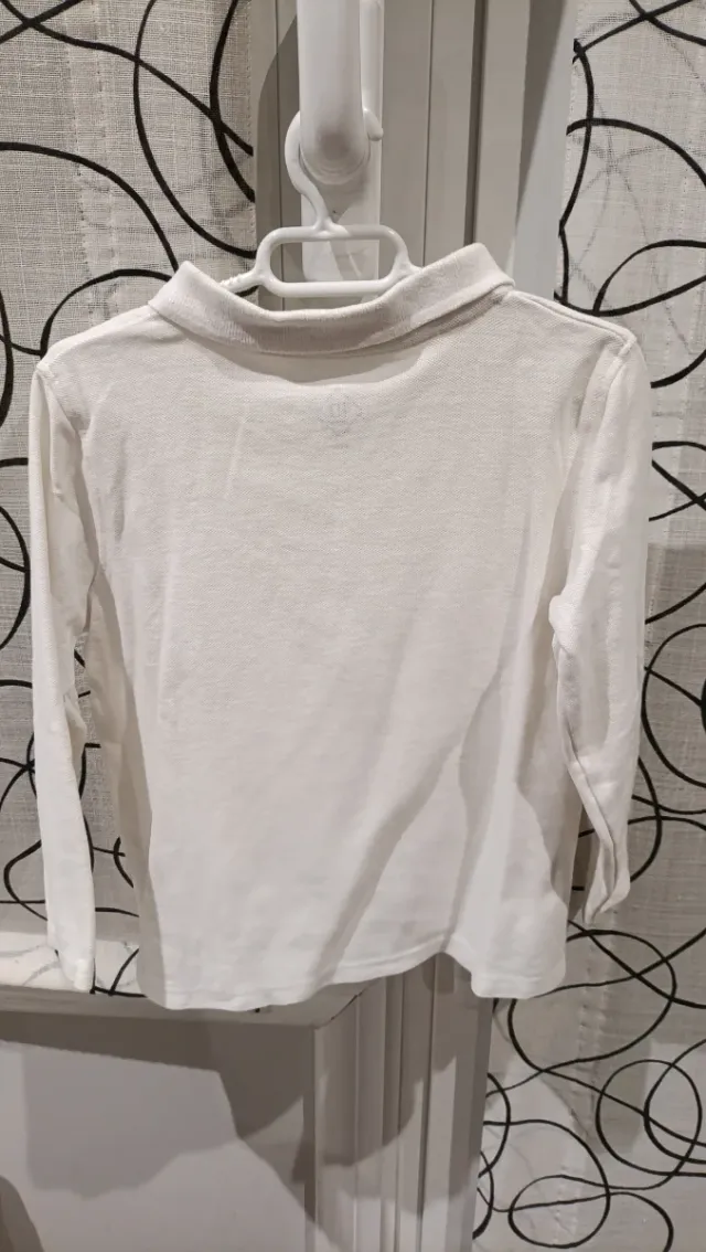 Polo blanco niño/a talla 36m