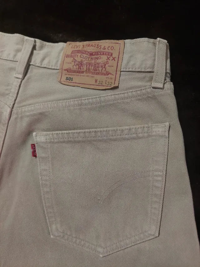 Levi's 501 Vintage Talla 32x32 Beige