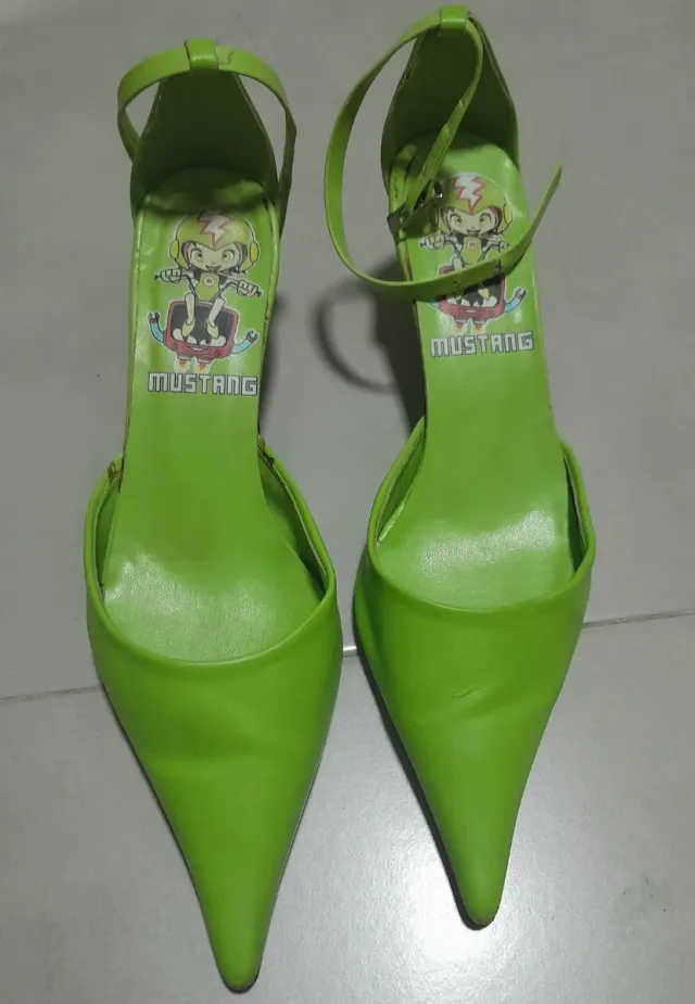 Conjunto Bolso y Zapatos Verdes pistacho