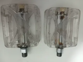 Pedales plataforma vp transparentes para bicicleta