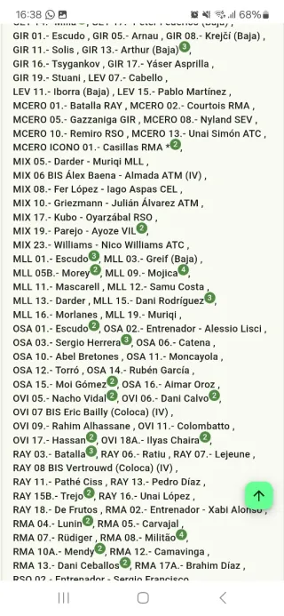 Cromos liga este 25.26