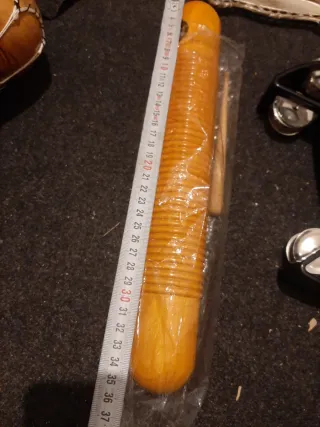 Lote instrumentos musicales madera y metal