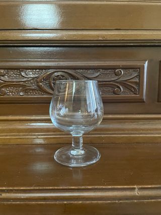 Copas de champán y coñac de cristal