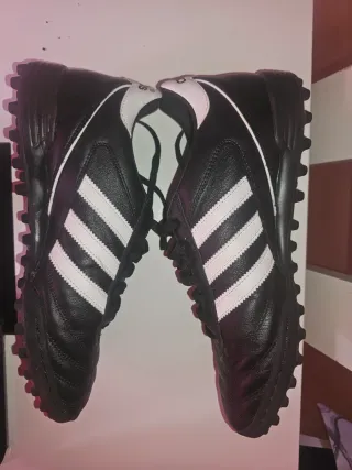 Zapatillas Fútbol Turf Adidas Kaiser Negras