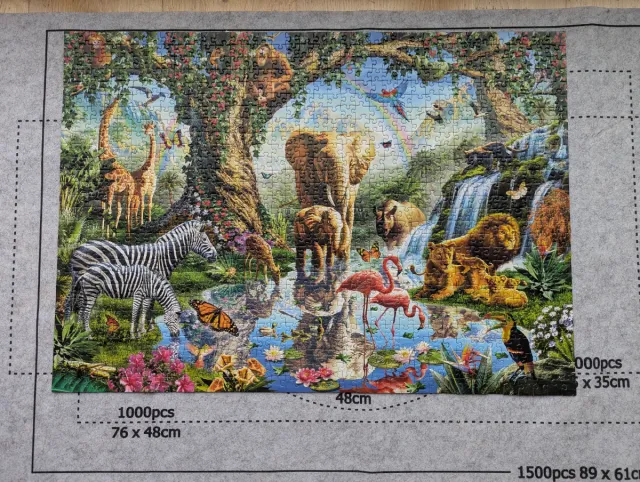 Puzzle Ravensburger Jungle Animals 1000 pezzi