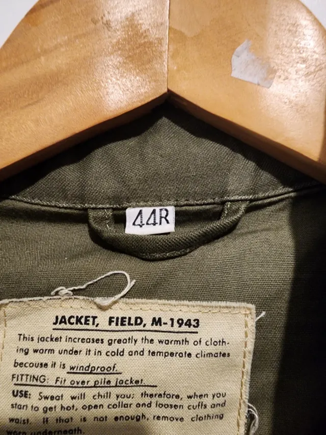 Chaqueta Militar M43 Airborne, talla 44R