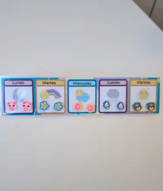 Pendientes Niña Lunes a Viernes