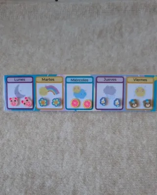 Pendientes Niña Lunes a Viernes