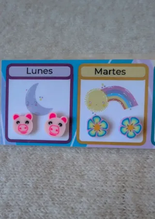 Pendientes Niña Lunes a Viernes