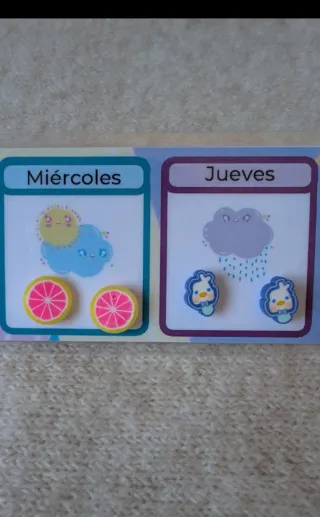 Pendientes Niña Lunes a Viernes