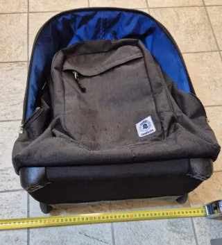 Zaino trolley Invicta nero e blu