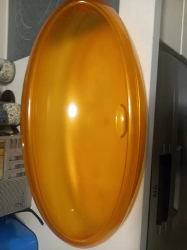 Panera Plástico Duro Naranja Transparente