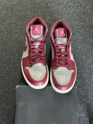 Nike Air Jordan 1 Mid 44.5 Rosso Grigio