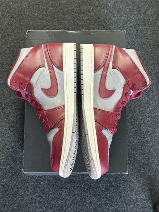 Nike Air Jordan 1 Mid 44.5 Rosso Grigio