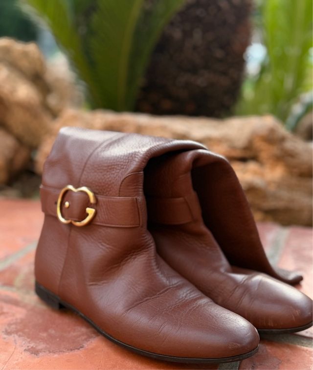 Botas de piel Gucci marrones