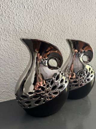 Conjunto jarrones cerámica elegantes