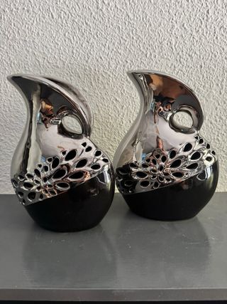 Conjunto jarrones cerámica elegantes