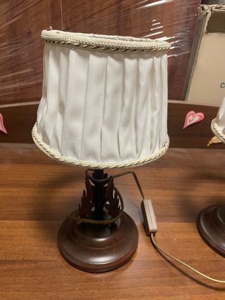 Coppia Lumi in ferro battuto con paralume