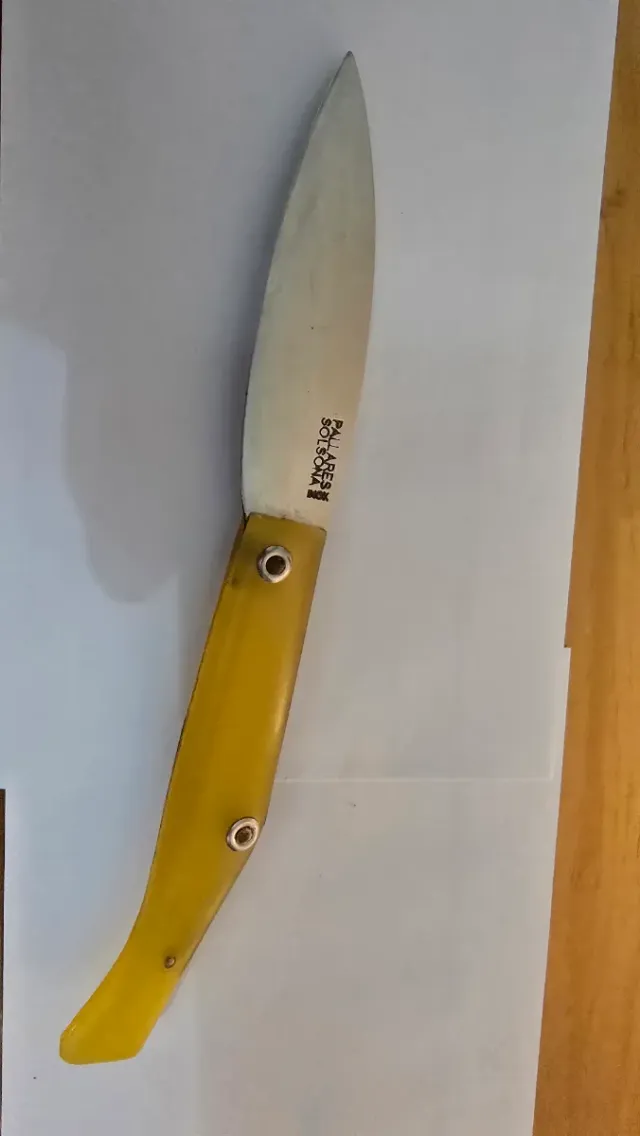 Navaja Pallares Solsona Mango Amarillo