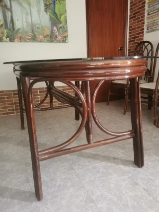 Mesa comedor con sillas y mesa baja a juego regalo