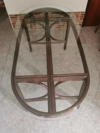 Mesa comedor con sillas y mesa baja a juego regalo