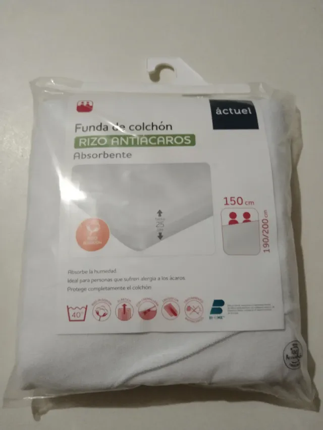 Funda de colchón Rizo Antiácaros Absorbente