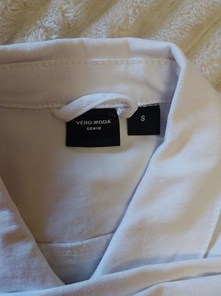 Chaqueta vaquera blanca mujer