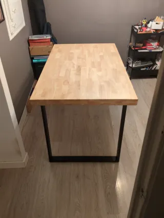 Mesa industrial 140x80 cm