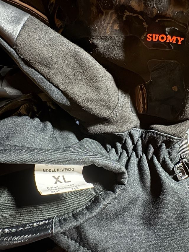 Guantes de Moto Suomy Negros y Naranjas