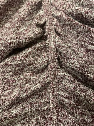 Jersey jaspeado morado y blanco fruncido Slowlove