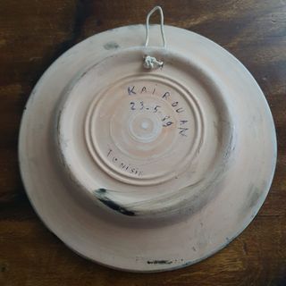 Plato de pared decorativo arte tunecino