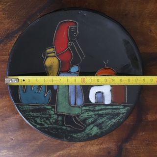 Plato de pared decorativo arte tunecino
