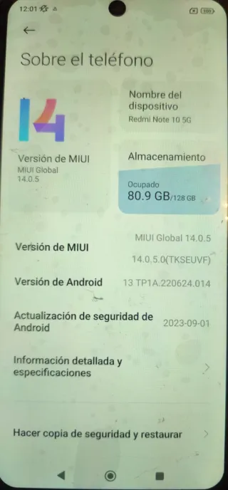 Xiaomi Redmi Note 10 5G 128GB.