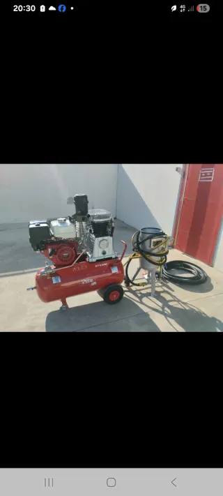 Equipo de limpieza chorro de arena