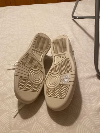 Zapatillas Polo Ralph Lauren granates y blancas 