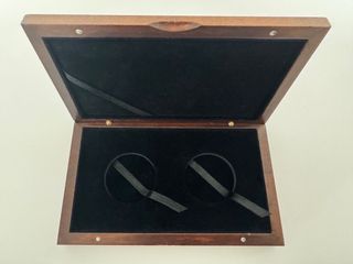 ESTUCHE CAOBA ONZAS PLATA MÉXICO CALENDARIO MAYA