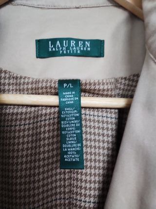Gabardina Ralph Lauren Beige L