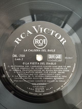 Los Stereos - La Caldera del Baile LP RCA Victor