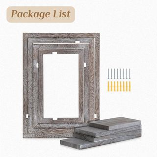 Juego 4 Estantes Flotantes Vintage Madera