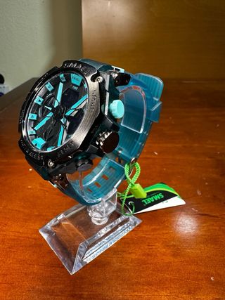 Reloj Smael Deportivo Negro y Turquesa