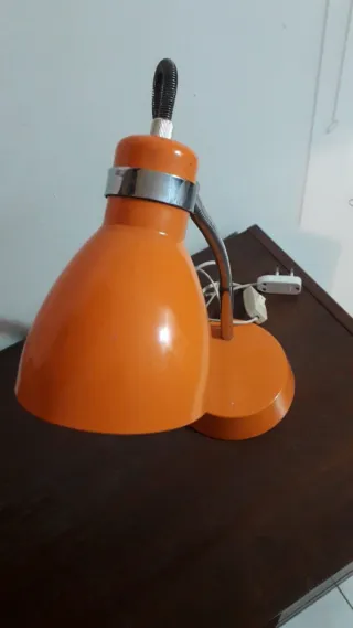 Lampada da tavolo anni '80 Orange